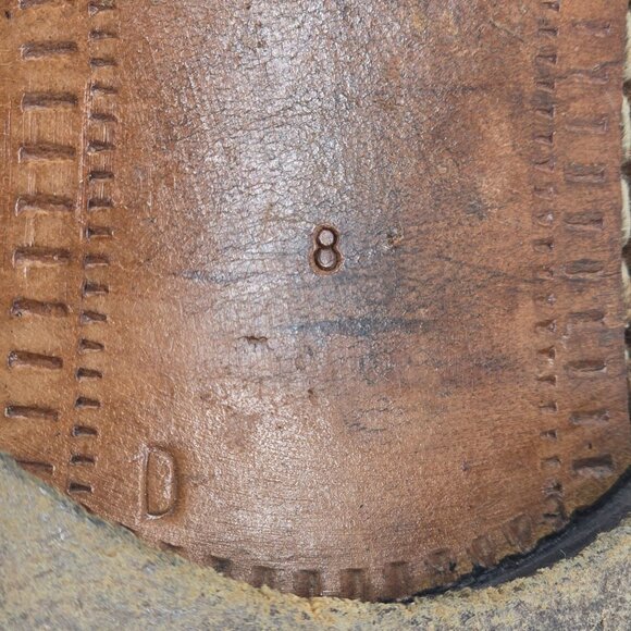 Vintage A. Testoni Men's 8 Italian Black Calf Leather Dress Shoe Cap-toe Oxfords - Picture 7 of 16